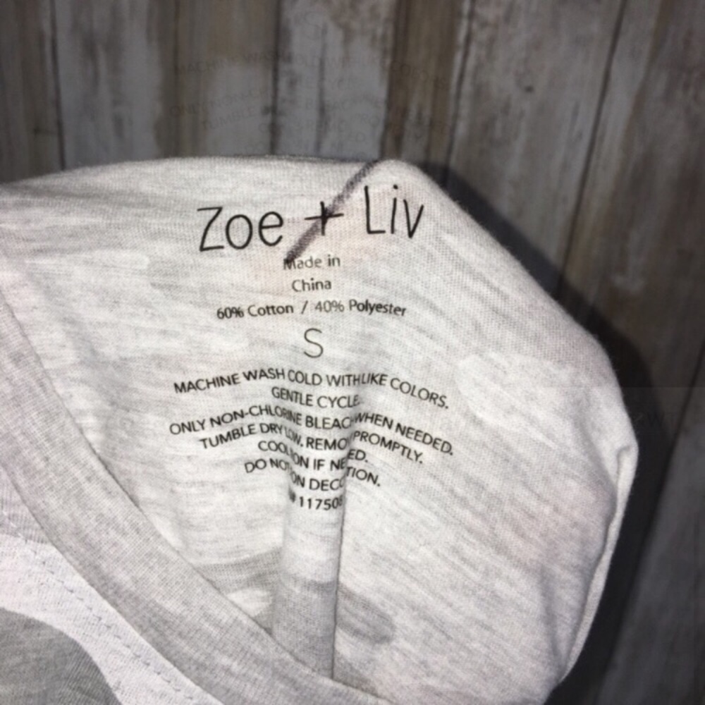 NWT Zoe & Live Grey Camo Tank - Picture 5 of 5